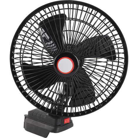 Tragbarer 8-zoll-ventilator Mit 18-v-lithium-akku Für Büro, Camping, Angeln Und Outdoor-aktivitäten – Mit Verstellbarem Ständer