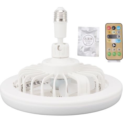 Wandventilator Mit Lampe (30 W), 25 Cm, Fernbedienung, Duftöl-diffusor, 3 Geschwindigkeitsstufen Und 3 Farbtemperaturen