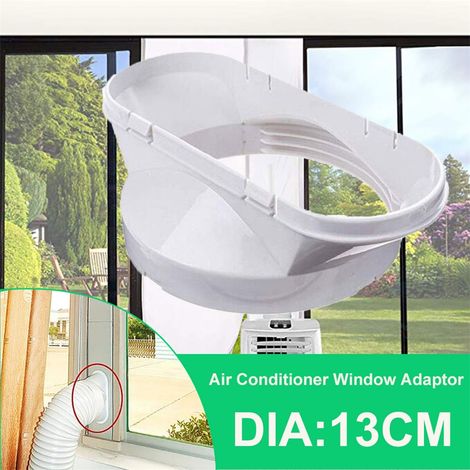 Abluftanschluss Für Mobile Klimaanlage – 13 Cm Abluftschlauchadapter, Weißer Kunststoff, 19 Cm