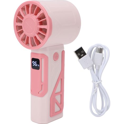 Mini-ventilator, Tragbar, Leistungsstark, Usb-aufladbar, Leise, Pink, Für Reisen, Schminken, Drinnen/draußen
