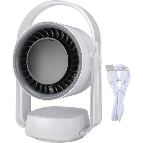 Oszillierender Tischventilator Mit 100 Geschwindigkeitsstufen, Leise, Wiederaufladbar, Langlebiger Akku, 6,2 M/s