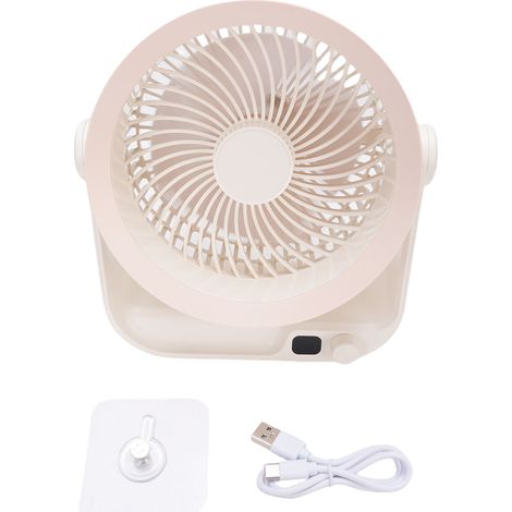 Wiederaufladbarer Usb-ventilator Mit 4000-mah-akku, Leise Und Leistungsstark, Für Büro Und Schlafzimmer