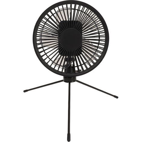 Campingventilator Mit Verstellbarem Stativ (17 Cm), 6000-mah-akku, 3 Geschwindigkeitsstufen, Usb-c-ladeanschluss