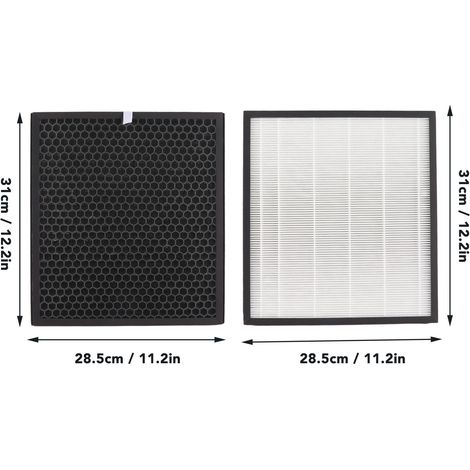 Luftreinigerfilter Für Sharp Fz-f30hfe / Fp-f30ta – Hepa + Aktivkohle, 31 X 28,5 Cm