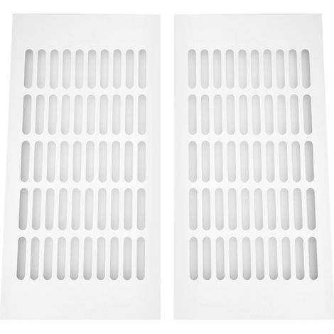 Lüftungsgitter Für Schaltschränke Und Gehäuse – Eloxiertes Aluminium 150 X 300 Mm – 2er-pack