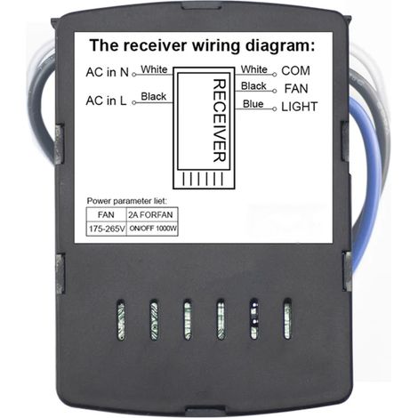 Wlan-fernbedienung Für Deckenventilator Und Lampe – Alexa-/google-sprachsteuerung, 3 Geschwindigkeitsstufen, Timer, 220 V