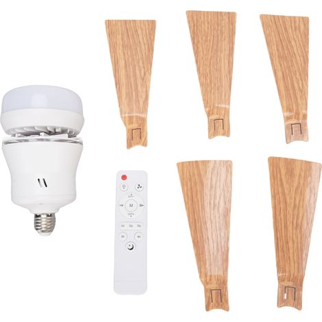 Deckenventilator Mit Dimmbarer Led-beleuchtung, Fernbedienung, 3 Geschwindigkeitsstufen, Flügeln In Holzoptik, E26-fassung, 40 W