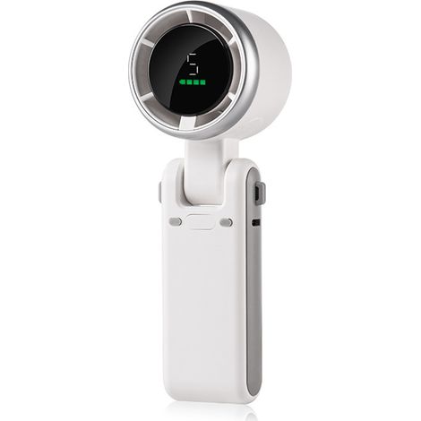 Faltbarer, Tragbarer Ventilator Mit 5 Geschwindigkeitsstufen, Led-anzeige Und 3600-mah-akku – Für Büro, Reisen Oder Outdoor-aktivitäten