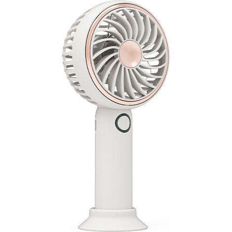 Mini-ventilator, Tragbar, Wiederaufladbar Und Leise, Für Büro Und Outdoor-einsatz – 500 Mah, 3 Geschwindigkeitsstufen