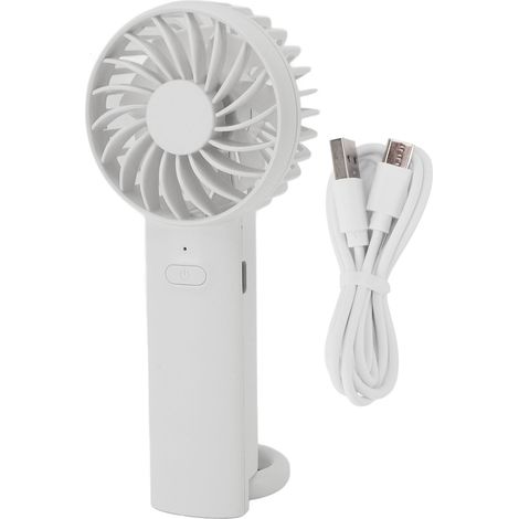 Freihändiger, Tragbarer Ventilator Mit Haken, 3 Geschwindigkeitsstufen, Leise, Usb-c-aufladbar, Weiß, 37 X 63 X 176 Mm