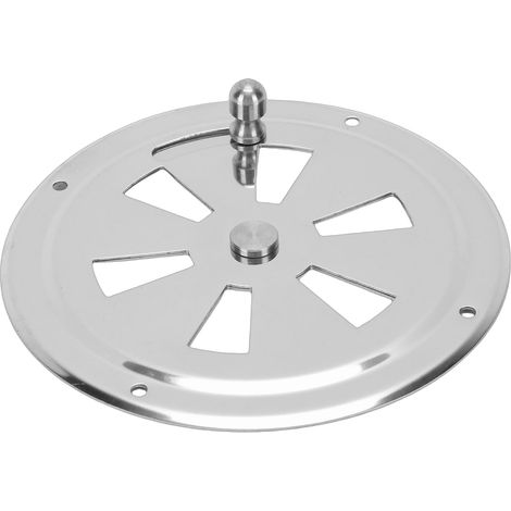 Rundes Schiffslüftungsgitter Aus Edelstahl 304 Mit Seitlichem Griff – 10 Cm