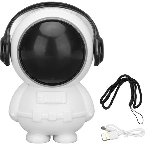 Tragbarer, Astronautenförmiger Ventilator, Wiederaufladbar Über 5v Usb, 2 Geschwindigkeitsstufen, Eingebauter 500mah-akku