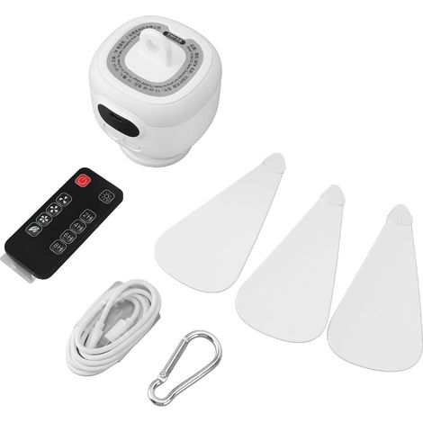 Wiederaufladbarer Campingventilator Mit 8000 Mah Kapazität, Fernbedienung, 3 Geschwindigkeitsstufen Und Abnehmbaren Flügeln Für Zelte