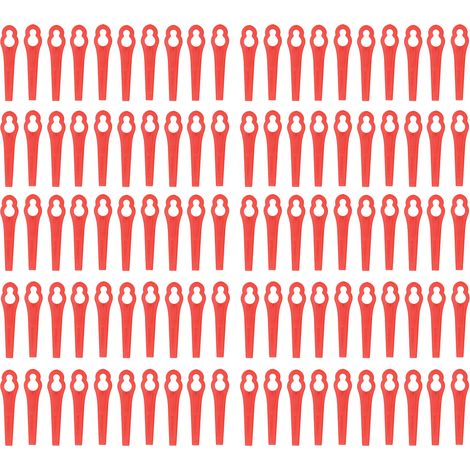 Kürbisförmige Kunststoff-freischneiderklingen – 100 Stück, 7 Mm/12 Mm Loch, Rot
