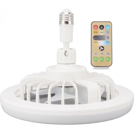 30-w-led-deckenventilator Mit Fernbedienung, 25 Cm Durchmesser, Geräuscharmer Betrieb, Einstellbares Licht (warm/neutral/weiß)