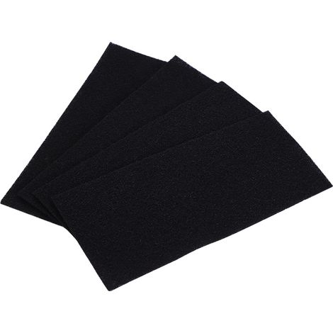 Aktivkohle-schwammfilter Für Holmes-luftreiniger – 4er-pack, Schwarz, 24,3 X 10,5 Cm