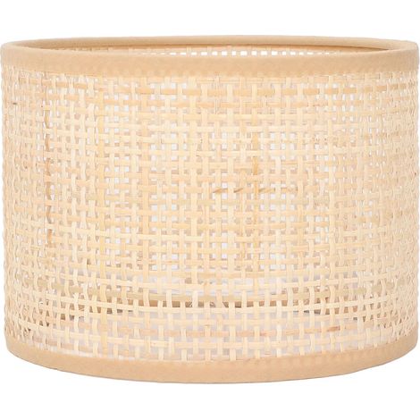 Lampenschirm Aus Geflochtenem Rattan Für Tisch- Oder Pendelleuchten – 16 X 12 Cm – Kompatibel Mit E27/e14-leuchtmitteln