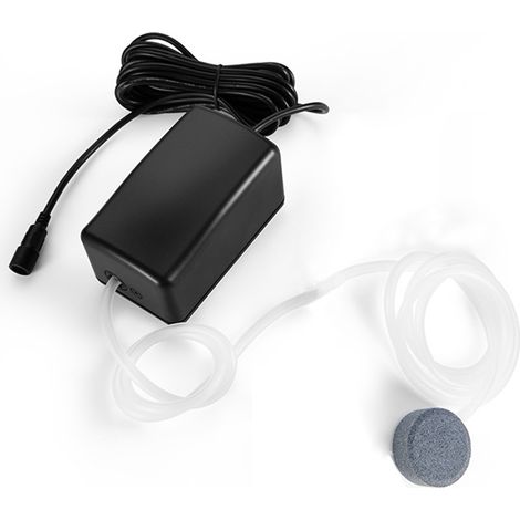 Solar-luftpumpe Für Gartenteiche Und Aquarien – 0,8 L/min, 5 V/2,5 W Monokristallines Solarpanel, Schwarz