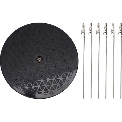 360° Drehbarer Malerdrehteller 19,5 Cm Mit 6 Metallklemmen – Drehständer Für Hs-e13ch Modelle