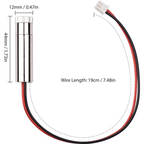 650 Nm 250 Mw Rotlaserpointer Für Cnc-gravierer – Einstellbarer Fokus, Präzises Positioniermodul