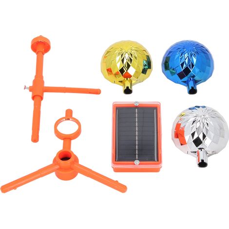 Solarbetriebene Vogelscheuche Mit Drehbarem Reflektor Und Akustischem Signal – Abs-kunststoff, 33 Cm, Leuchtende Farben