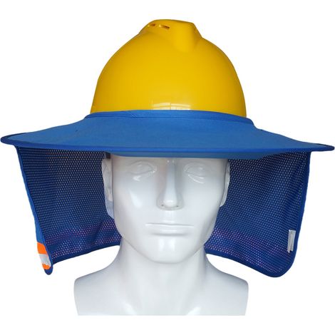 Sonnenblende Für Schutzhelme – Blau, Polyester, Einheitsgröße