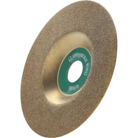 100-mm-diamantschleifscheibe – Flachscheibe Zum Polieren Und Schleifen, Titanbeschichtung, 1 Mm Dick