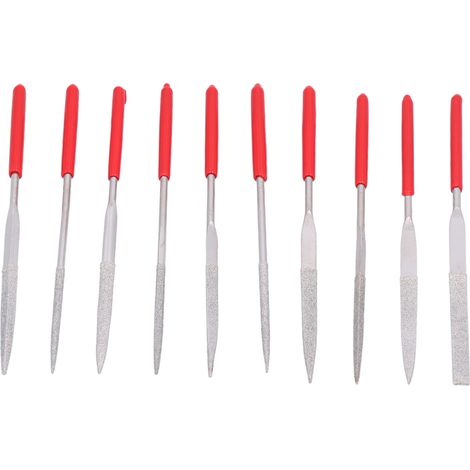Set Mit 10 Mini-diamantspitzen Zum Polieren Und Gravieren Von Schmuck, Präzises Handwerkzeug Aus Stahl Und Kunststoff
