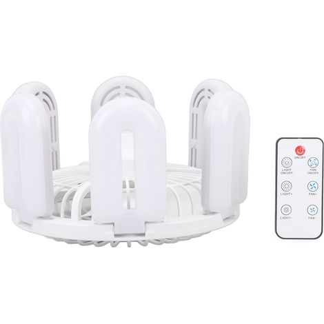 Deckenventilator Mit 6500k Led-beleuchtung, Fernbedienung, 3 Flügeln, 6 U-förmigen Leuchten, Verstellbar