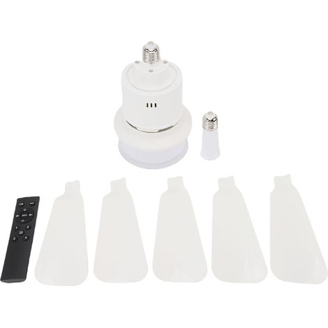 Deckenventilator Mit Dimmbarer 3-farbiger Led-beleuchtung, Fernbedienung & App-steuerung, E26-sockel, Weiß
