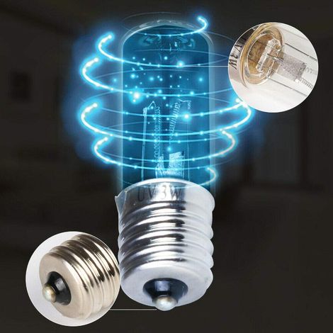3-w-uv-sterilisationslampe, E17-sockel, Quarzglas, 6000 H, Für Schnelle Und Wirtschaftliche Desinfektion