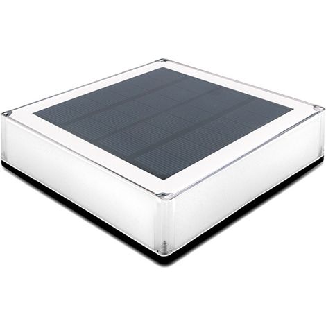 Solar-wandleuchte Für Außensäulen – Led-lampe Mit 3 Farbtemperaturen (3000k/4000k/6000k), Wasserdicht, Hohe Helligkeit