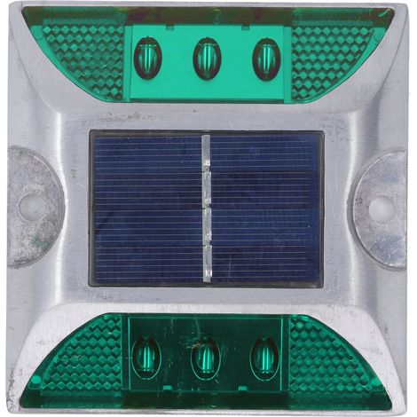 Solarbetriebene Straßen- Und Einfahrtsleuchten – Aluminiumlegierung, Ip68 Wasserdicht, Grüne Leds, 20 Stück