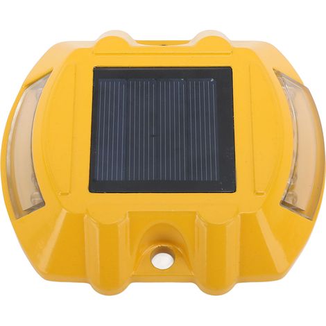 Solarbetriebener Beleuchteter Poller Für Einfahrten – Straßenpoller Aus Aluminiumlegierung, Wasserdicht Nach Ip68, Mit Blinkendem Roten Licht