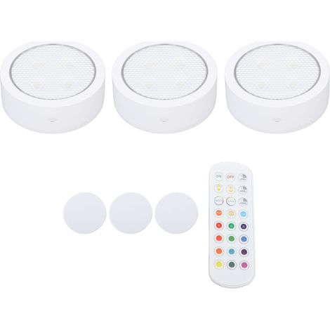 Rgb-led-strahler Mit Kabelloser Fernbedienung Für Küchenmöbel – Aa-batterien Im Lieferumfang Enthalten