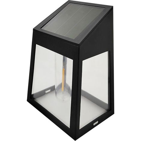 2-teilige Solar-wandleuchte Für Den Außenbereich, Wasserdichtes Abs-gehäuse Mit Wolframglühfaden, Automatisch Und Autark