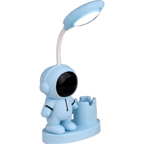 Zusammenklappbare Schreibtischlampe Im Astronauten-stil, Sanftes Led-usb-licht, Blaue Farbe