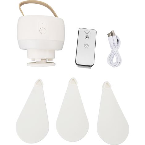 Wiederaufladbarer, Kabelloser Hängeventilator/lampe, 3 Geschwindigkeitsstufen, Leiser Betrieb, Für Den Außenbereich, Zelte, Schlafzimmer Oder Studentenwohnheime