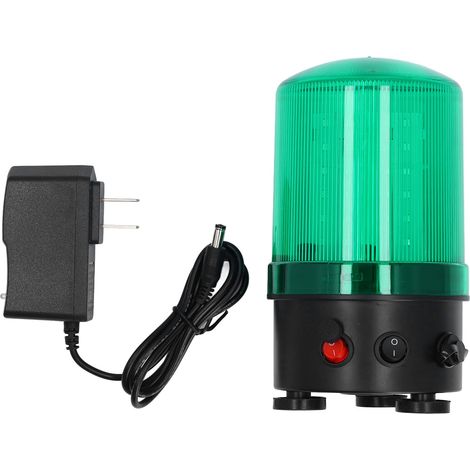 Blinkende Led-warnleuchte Mit Starkem Magneten, Drehfunktion, Usb-ladeanschluss Und Akustischem Alarm – Grün