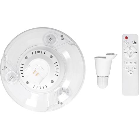 Deckenventilator Mit Led-beleuchtung, 3 Farbtemperaturen, Dimmbar, 3 Geschwindigkeitsstufen, Timer, E26/e27
