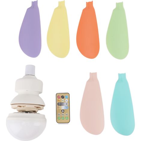 Deckenventilator Mit Licht Und Fernbedienung – Kompaktes Abs-modell E26/e27, 1/2/4-stunden-timer Für Schlafzimmer Und Küche