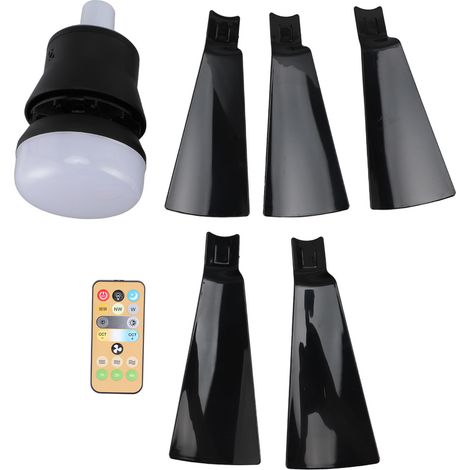 Deckenventilator Mit Einstellbarer Led-beleuchtung (3000k–6500k), 3 Geschwindigkeitsstufen, Timer, E26-fassung, Schwarz