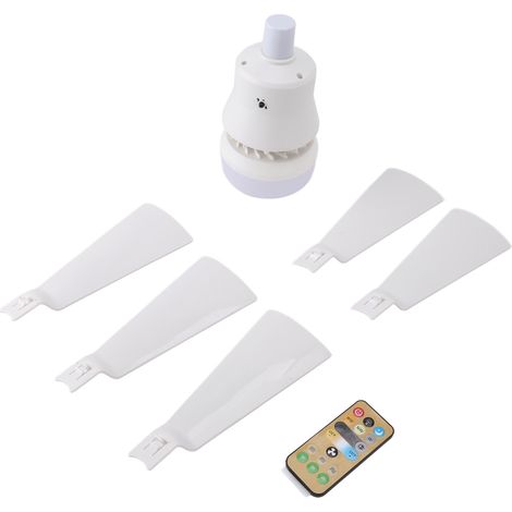 Deckenventilator Mit Dimmbarer Led-beleuchtung, 3 Farbtemperaturen, Fernbedienung, E26, Weiß