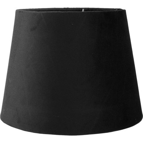 Konischer Lampenschirm Aus Schwarzem Stoff Für Tisch- Oder Stehlampe – E27/e14, 16,5 X 21,5 X 16 Cm
