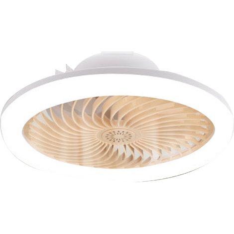 Intelligente Led-lüfterlampe Mit Fernbedienung, Dimmbar (e27), Aromatherapiefunktion, 28 X 28 X 13 Cm, Gelb