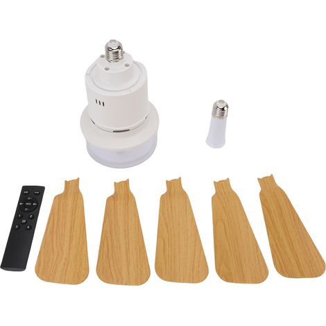 Deckenventilator Mit E26/e27-fassung, Dimmbarer Led-beleuchtung Und Fernbedienung, 3 Farbtemperaturen