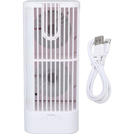 Tischventilator Mit Integriertem Nachtlicht, Verstellbar, Leise Und Kompakt – Plug-and-play-luftkühler