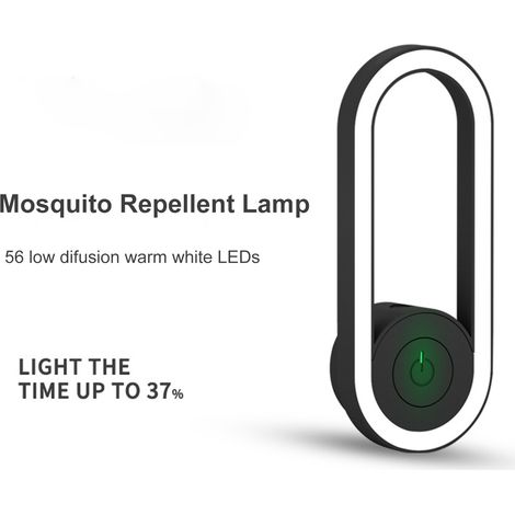 Ultraschall-mückenabwehrlampe Mit Led-nachtlicht, 56 Warmweißen Leds, Automatischer Dämmerungserkennung, Giftfrei