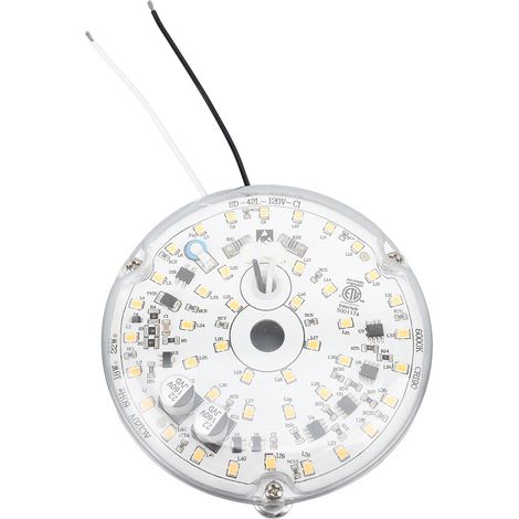 Led-deckenventilator-beleuchtungsset Für 10 Cm (3,93 Zoll) Deckenventilatoren, 18 W, 2000 Lm, Dimmbar, Magnetische Befestigung, Kaltweiß 6000 K