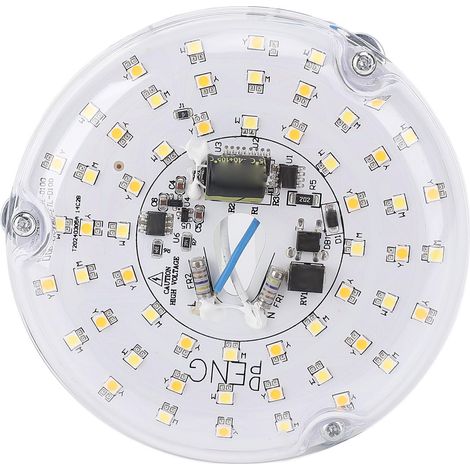 Led-austauschset Für 4-zoll-deckenventilatoren, 15 W, 3 Farbtemperaturen (3000 K/4000 K/6000 K), Dimmbar, Magnetisch